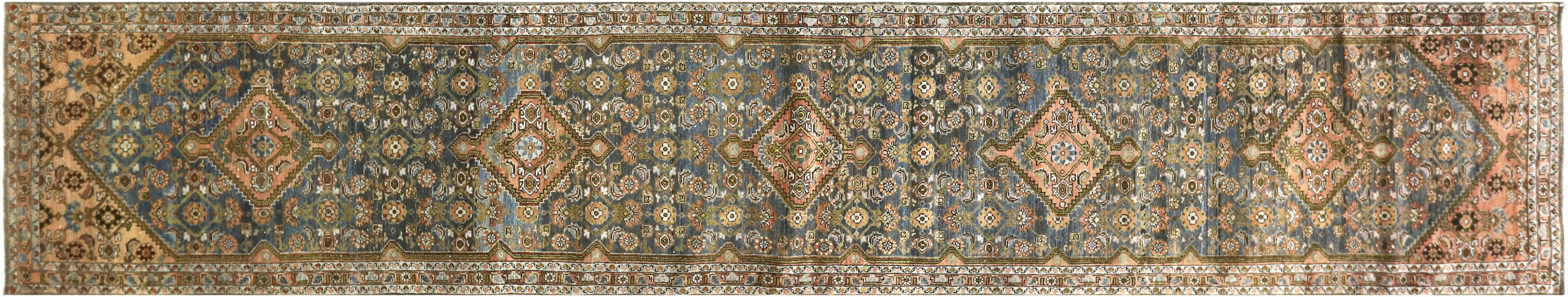 Antique Persian Melayer Runner - 3'1" x 15'11" - 180337