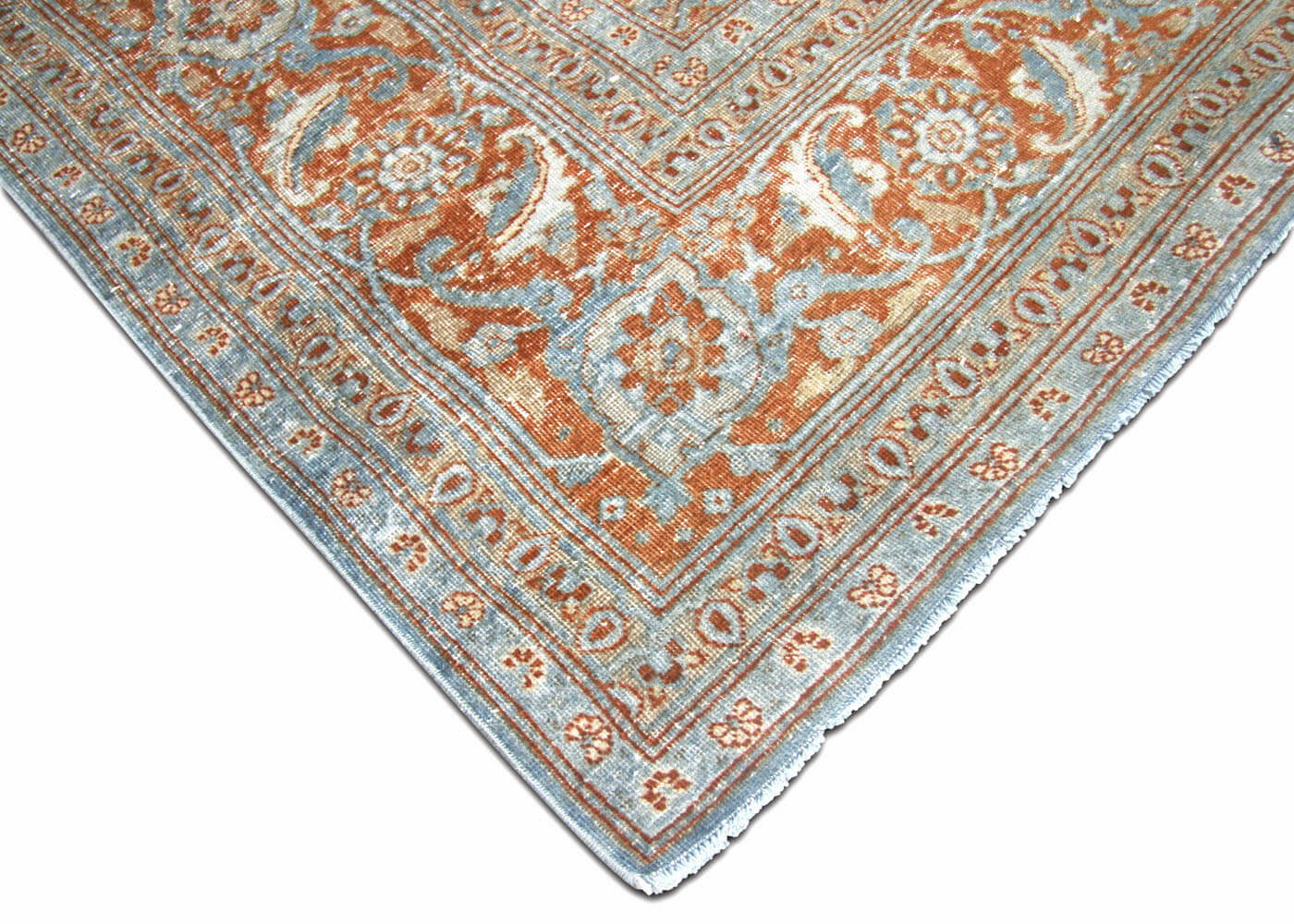 Semi Antique Persian Tabriz Rug - 8'7" x 11'3" - 180339