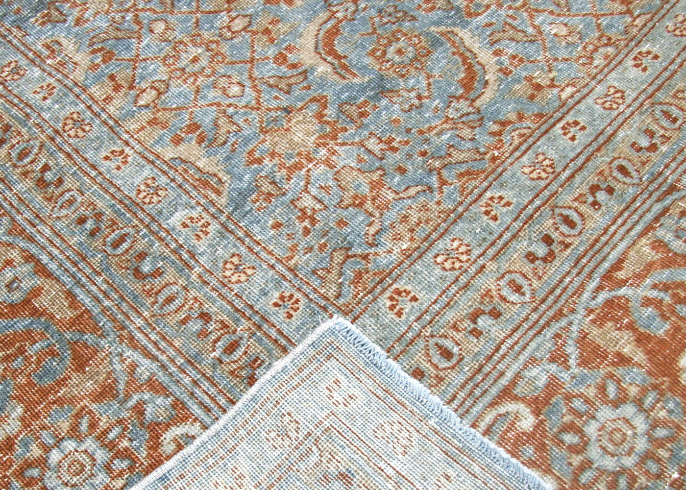 Semi Antique Persian Tabriz Rug - 8'7" x 11'3" - 180339