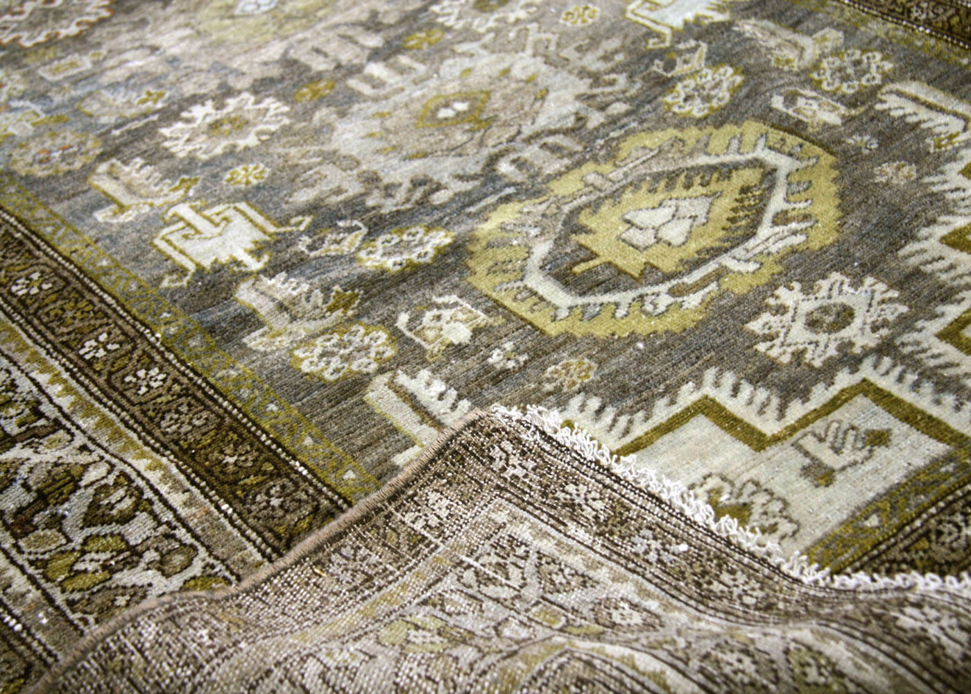 Semi Antique Persian Melayer Runner - 3'6" x 16'4" - 180345 - P