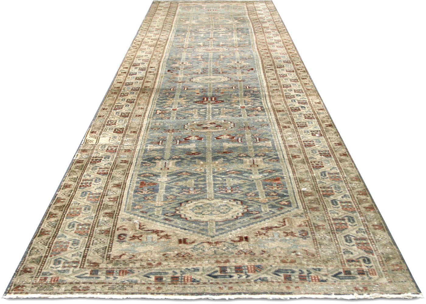 Semi Antique Persian Melayer Runner - 3'3" x 16'9" - 180347