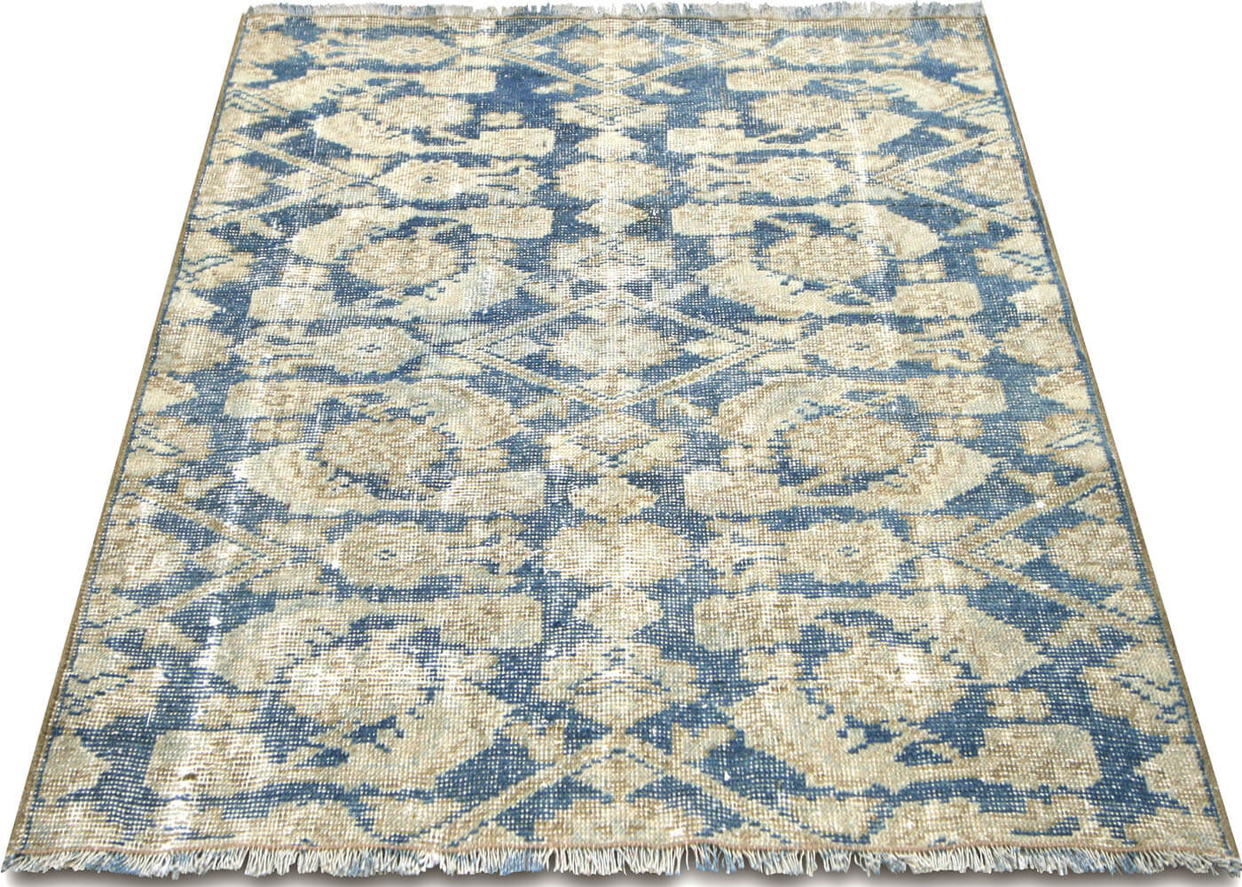 Semi Antique Persian Tabriz Rug - 3'4" x 3'7" - 180356