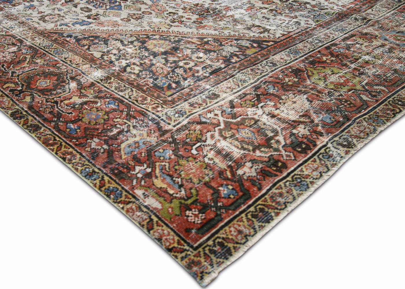 Semi Antique Persian Mahal Rug - 8'9" x 12'5" - 180372