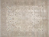 Semi Antique Persian Tabriz Rug in Ivory tones and an Medallion,All Over pattern. Measuring 10 feet 2 inches x 13 feet 4 inches – SKU 180374