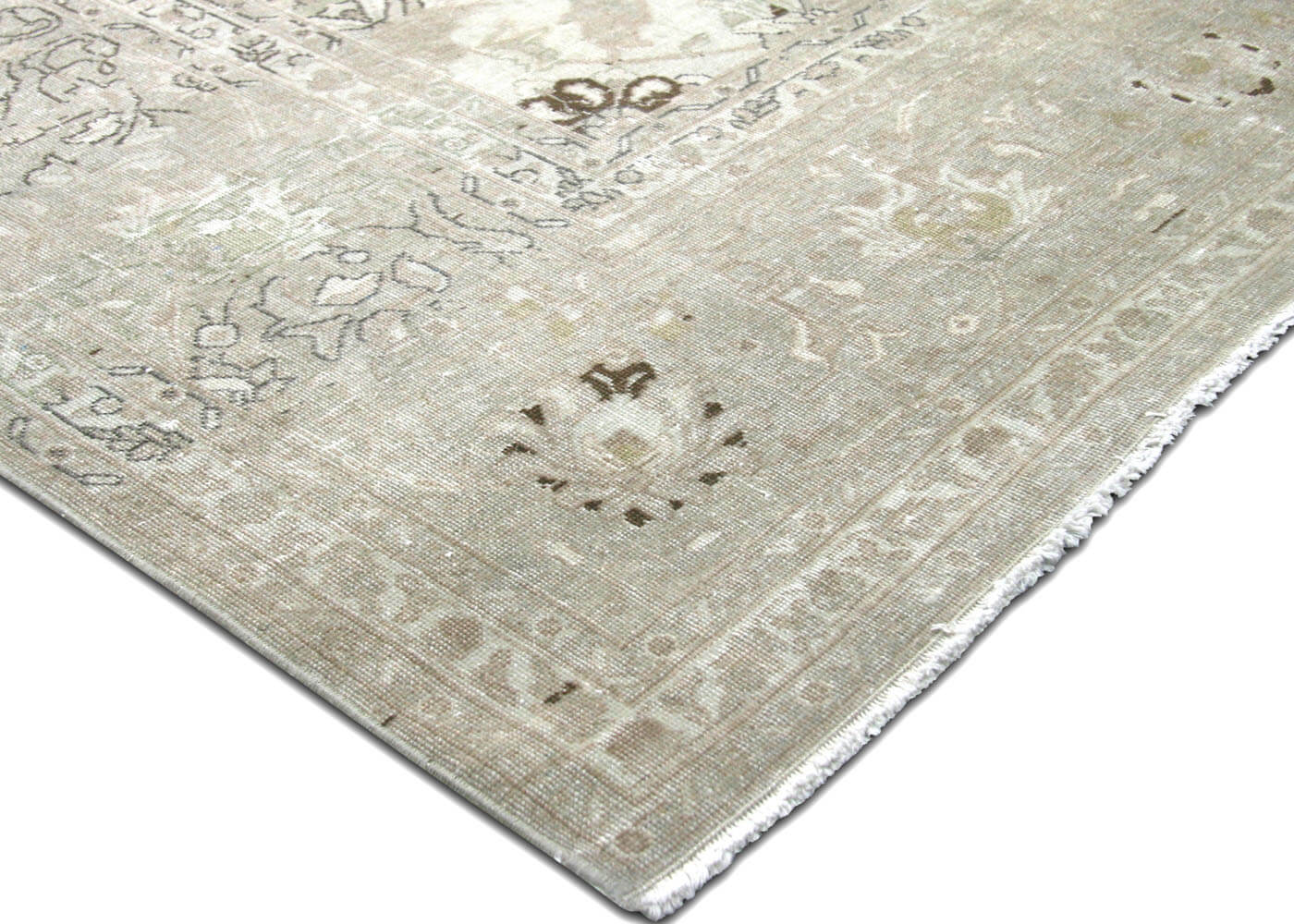 Semi Antique Persian Tabriz Rug - 10'2" x 13'4" - 180374