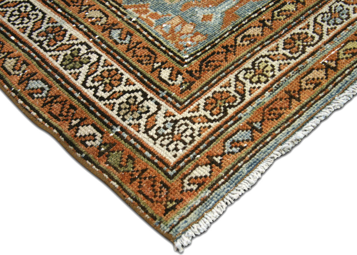 Semi Antique Persian Melayer Runner - 3'5" x 12'7" - 180387