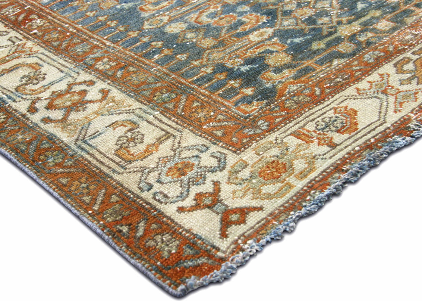 Semi Antique Persian Melayer Runner - 3'8" x 17'5" - 180398
