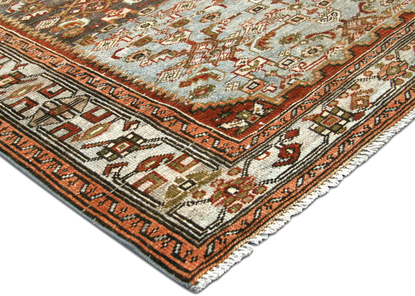 Semi Antique Persian Melayer Runner - 4'2" x 16'3" - 180399
