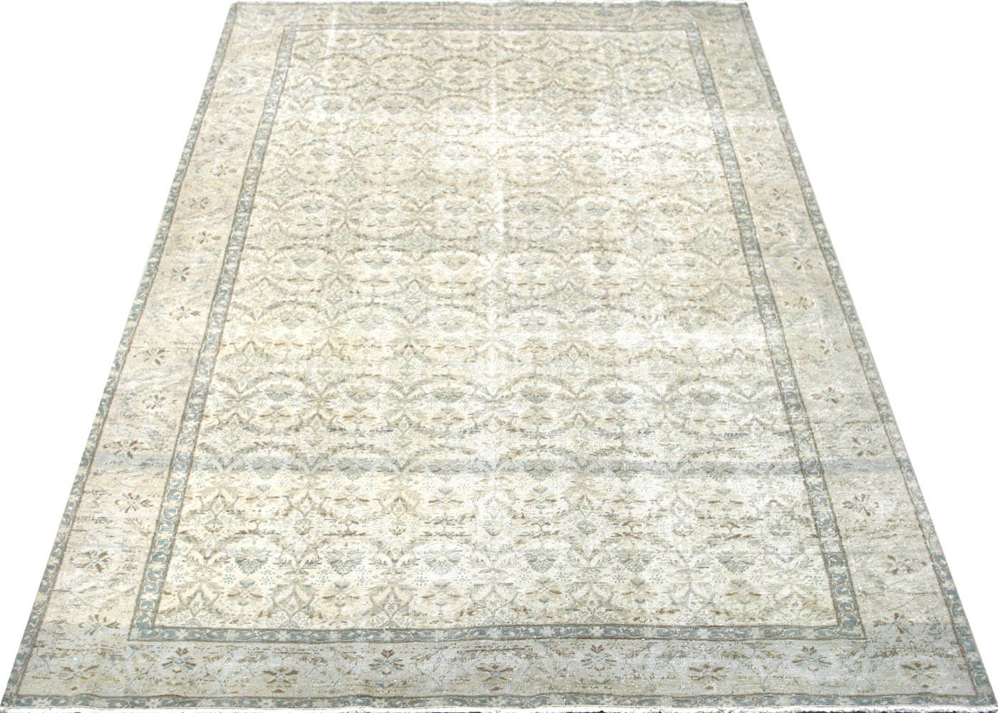 Vintage Turkish Oushak Rug - 6'2" x 9'7" - 180408