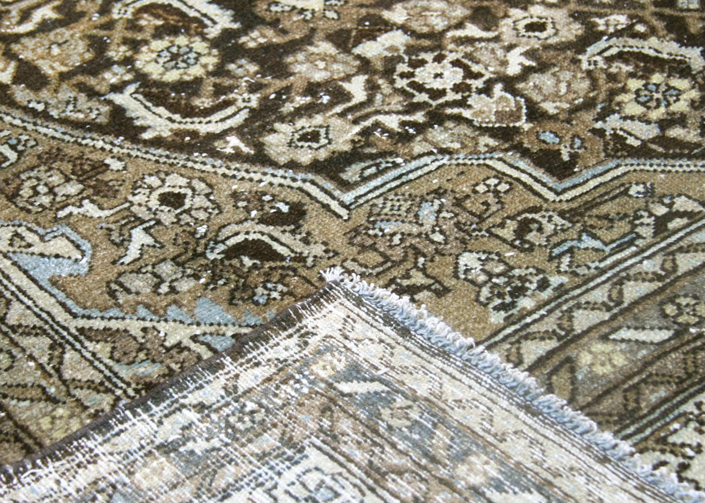 Semi Antique Persian Melayer Rug - 8'7" x 11'3" - 180414
