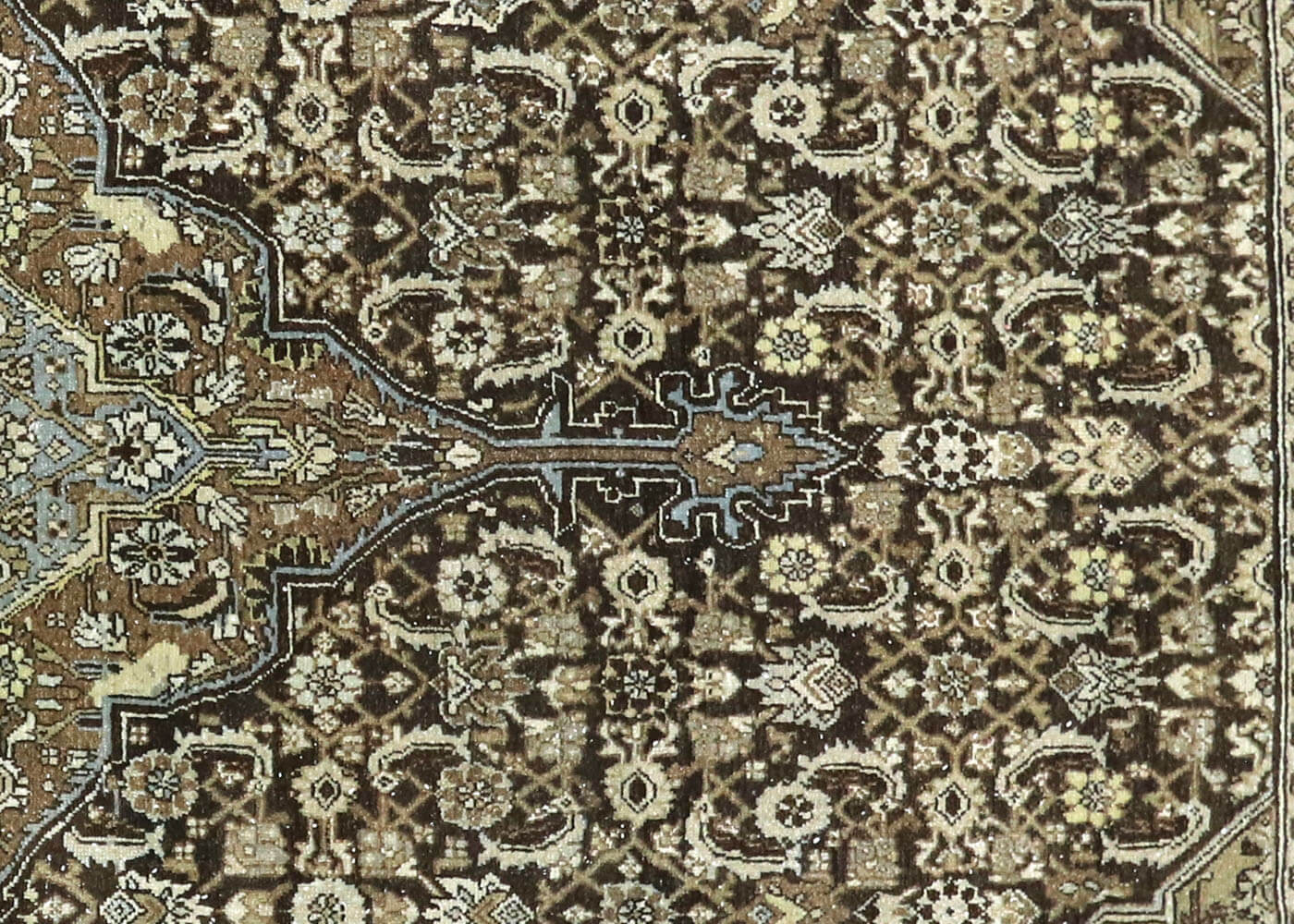 Semi Antique Persian Melayer Rug - 8'7" x 11'3" - 180414