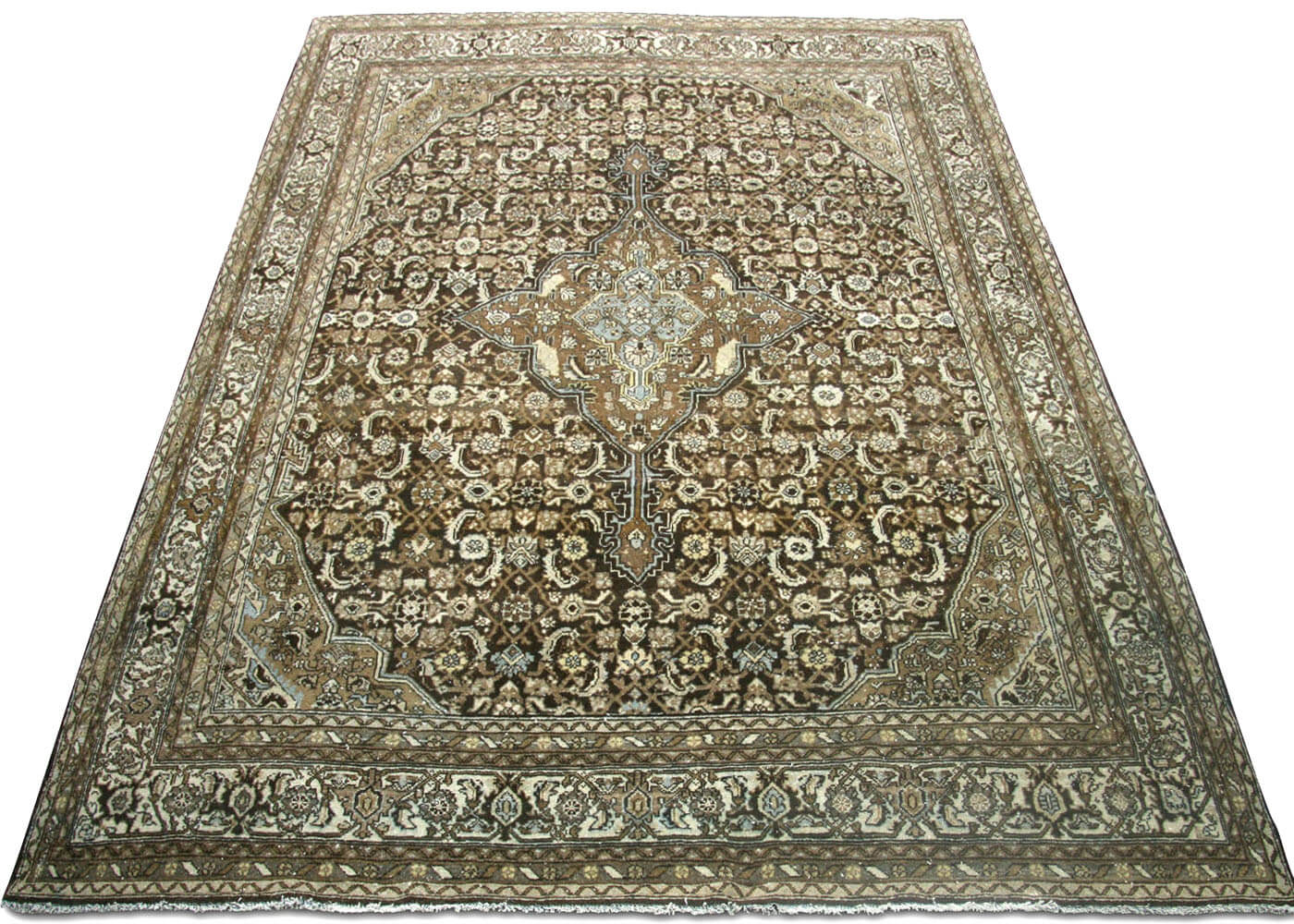 Semi Antique Persian Melayer Rug - 8'7" x 11'3" - 180414