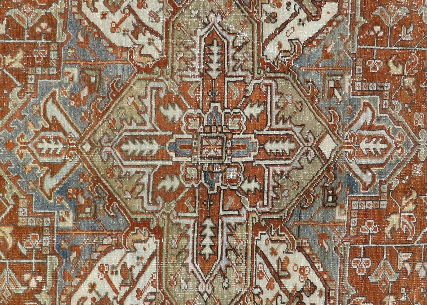 Semi Antique Persian Heriz Rug - 8'3" x 11'6" - 180416