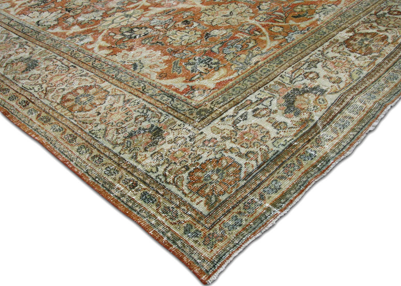 Semi Antique Persian Mahal Rug - 10'3" x 12'10" - 180419