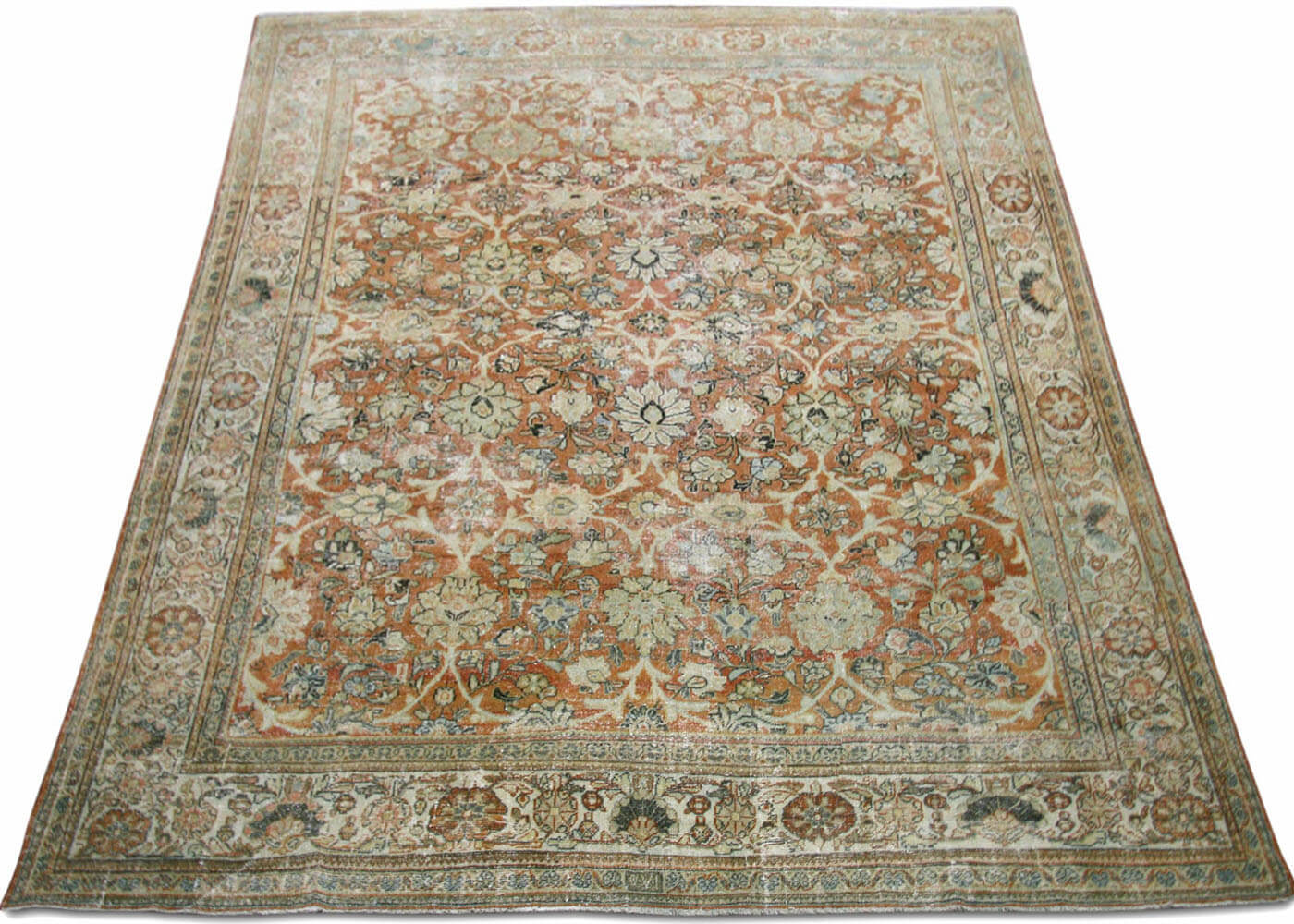 Semi Antique Persian Mahal Rug - 10'3" x 12'10" - 180419