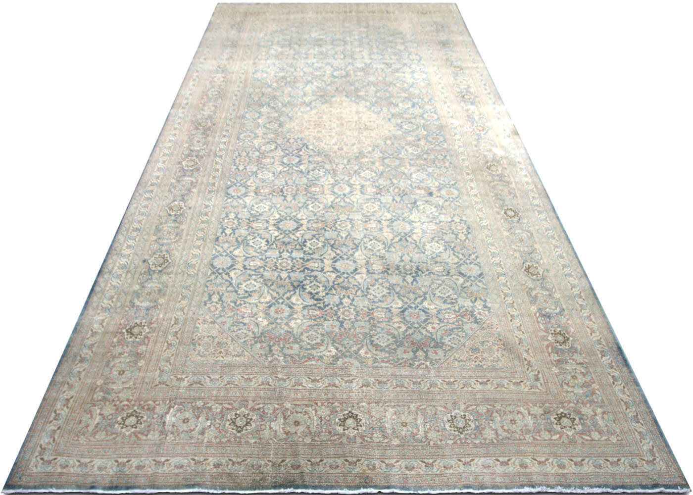 Semi Antique Persian Tabriz Rug - 12' x 23'3" - 180425
