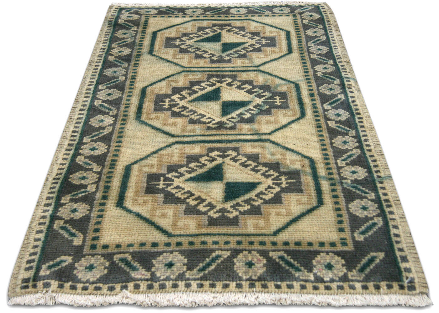 Vintage Turkish Oushak Yastic - 1'7" x 2'5" - 180612