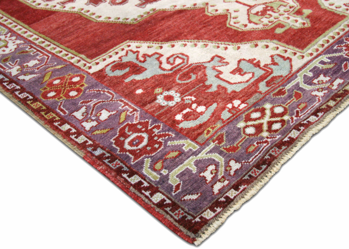 Vintage Turkish Oushak Rug - 4'7" x 7' - 180668