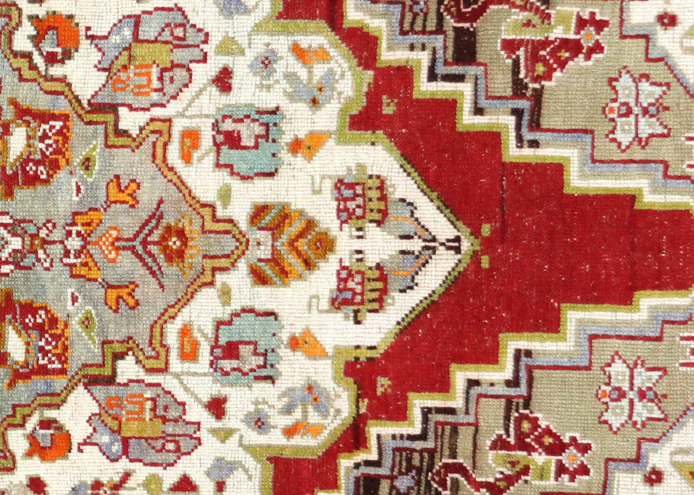 Vintage Turkish Oushak Rug - 4'2" x 5'11" - 180674