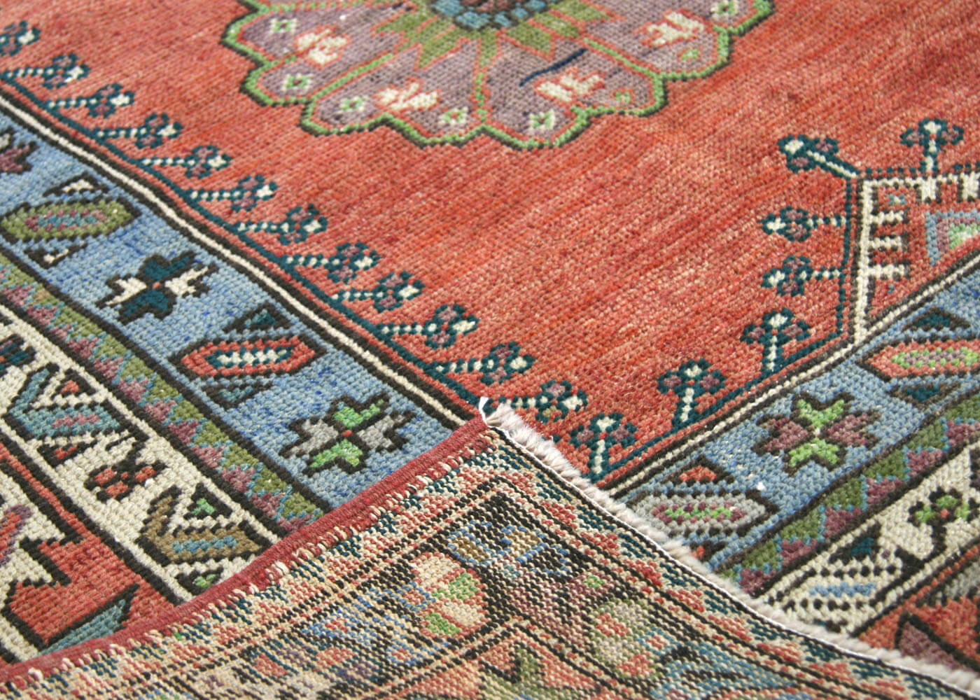 Vintage Turkish Oushak Rug - 4' x 6'10" - 180676