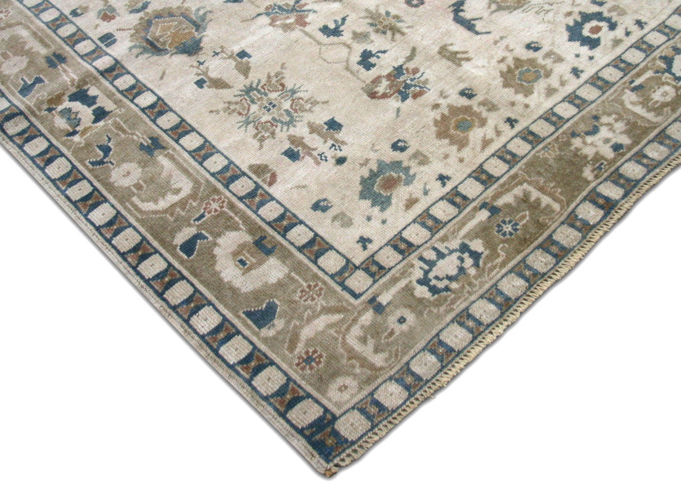 Vintage Turkish Oushak Rug - 6'4" x 10'5" - 180679