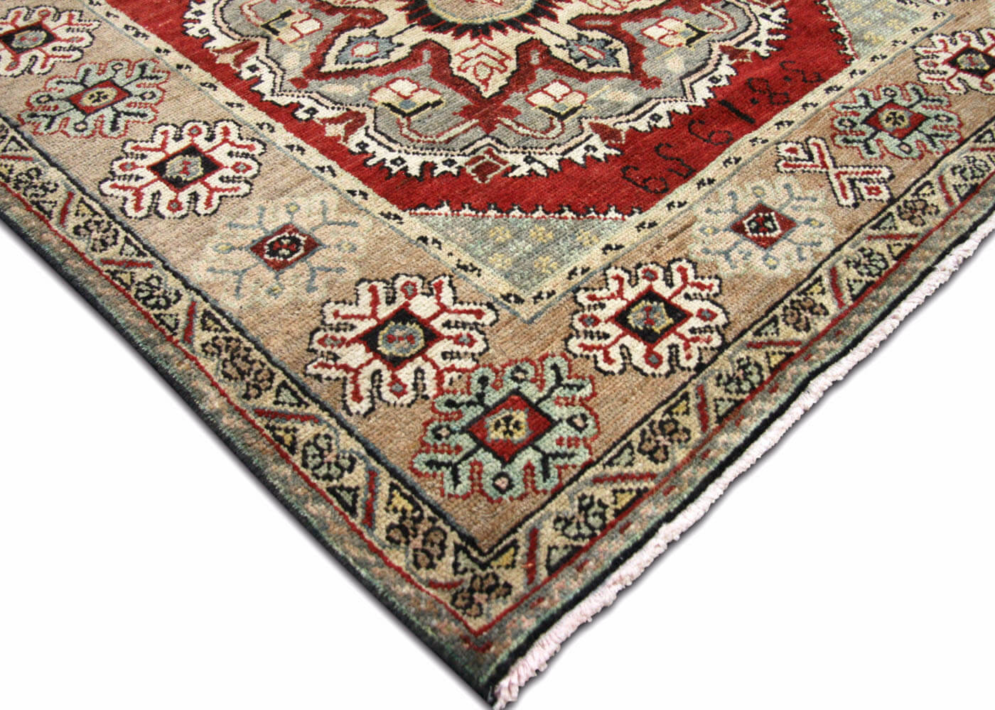 Vintage Turkish Oushak Runner - 3'8" x 9'1" - 180689