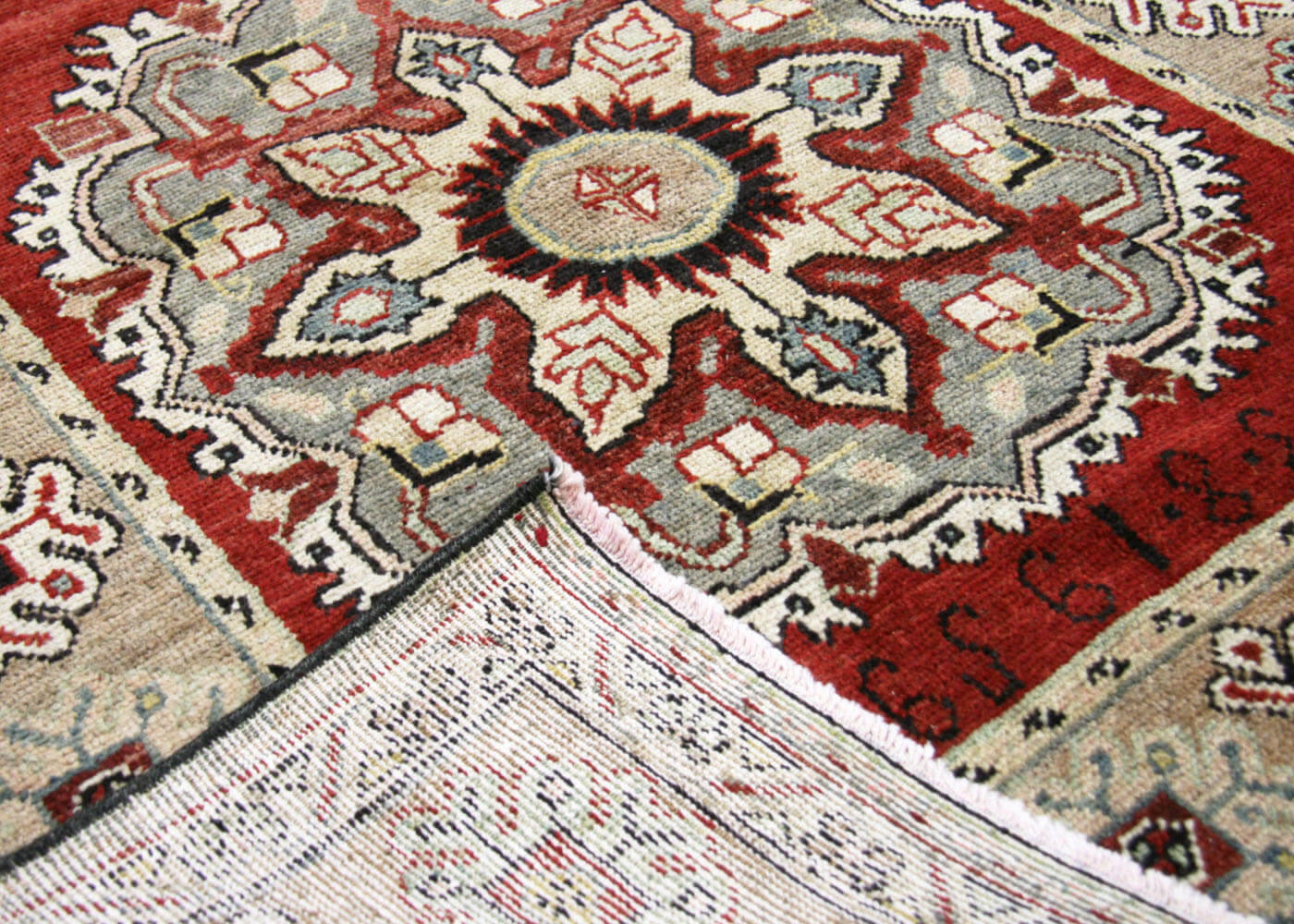 Vintage Turkish Oushak Runner - 3'8" x 9'1" - 180689