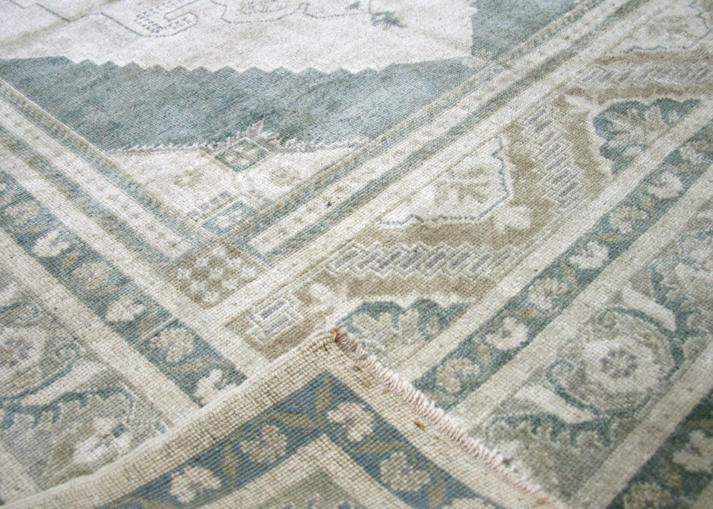 Vintage Turkish Oushak Rug - 5'4" x 8'4" - 180690