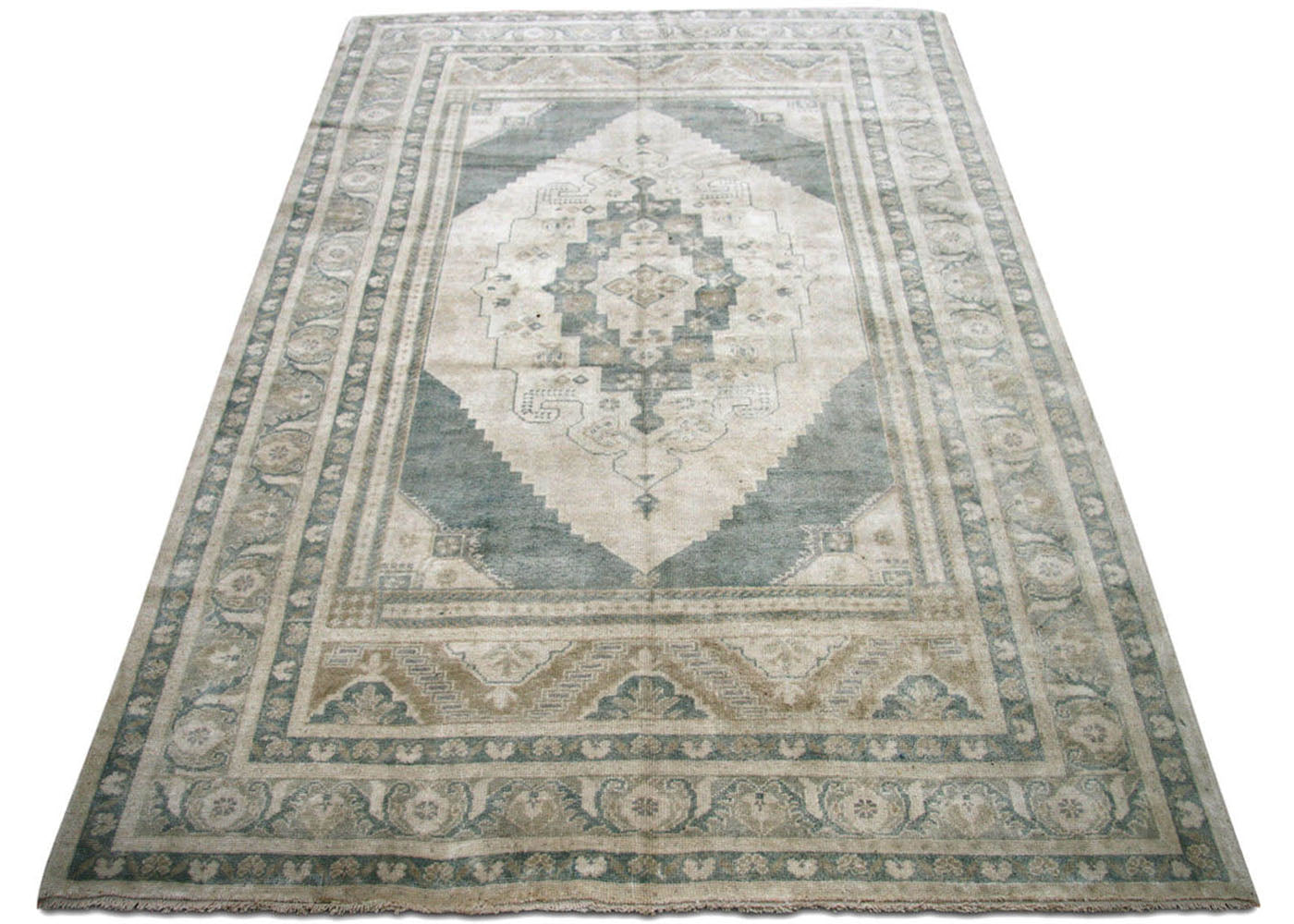 Vintage Turkish Oushak Rug - 5'4" x 8'4" - 180690