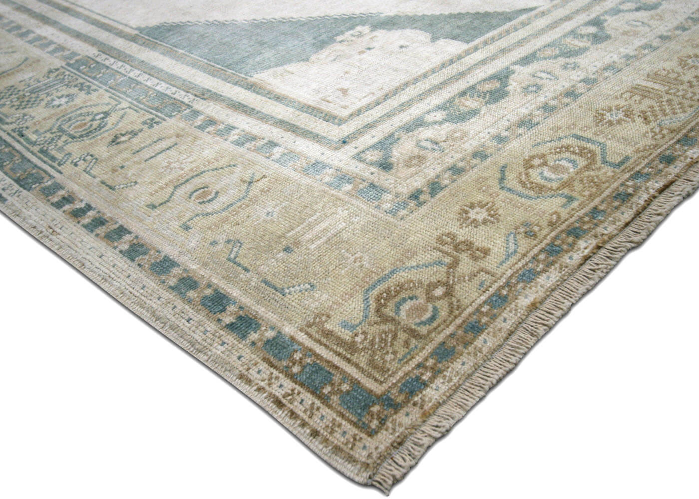 Vintage Turkish Oushak Rug - 4'11" x 7'8" - 180695
