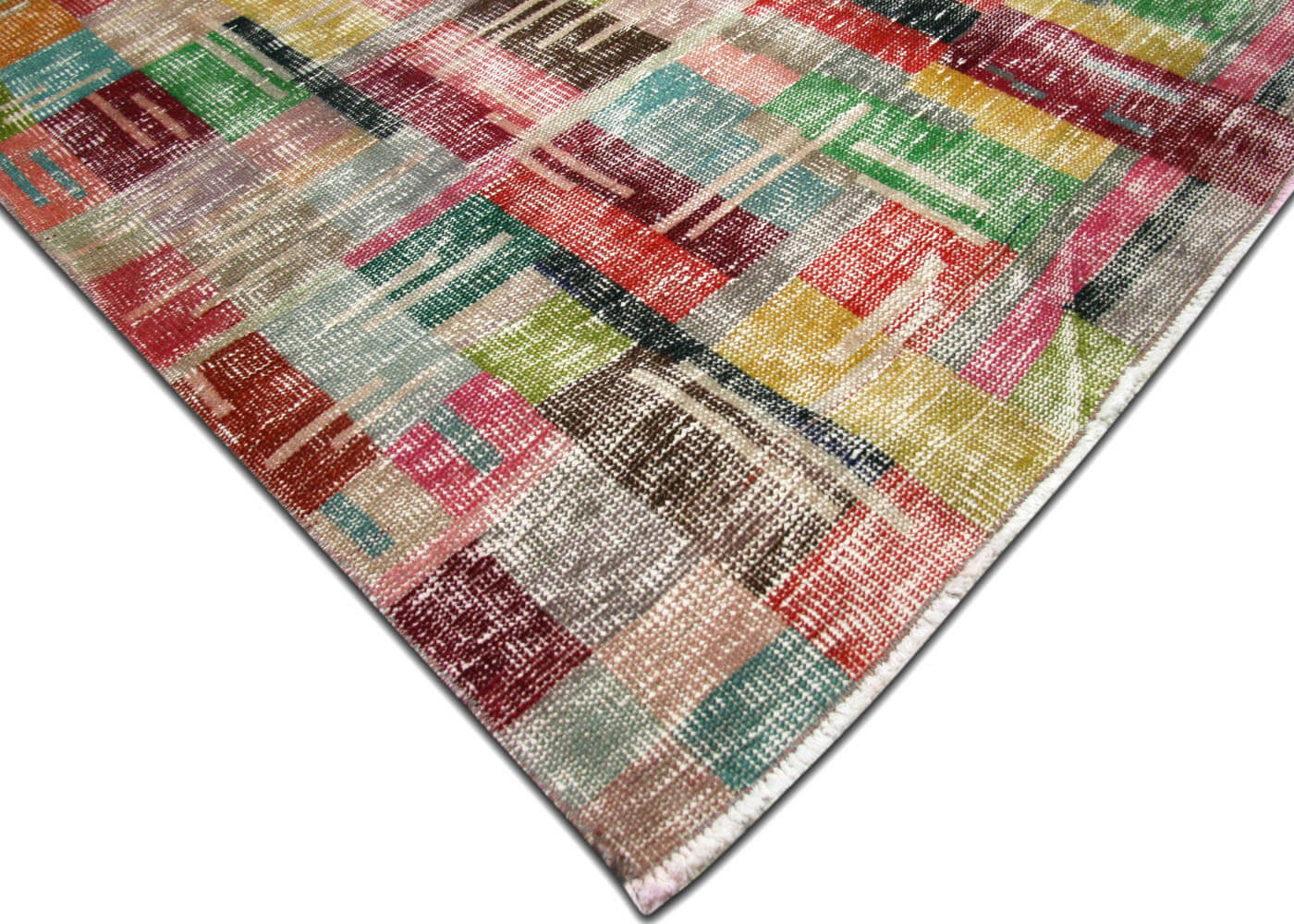 Vintage Turkish Mid-Century-Modern Rug - 4'9" x 10'4" - 180701