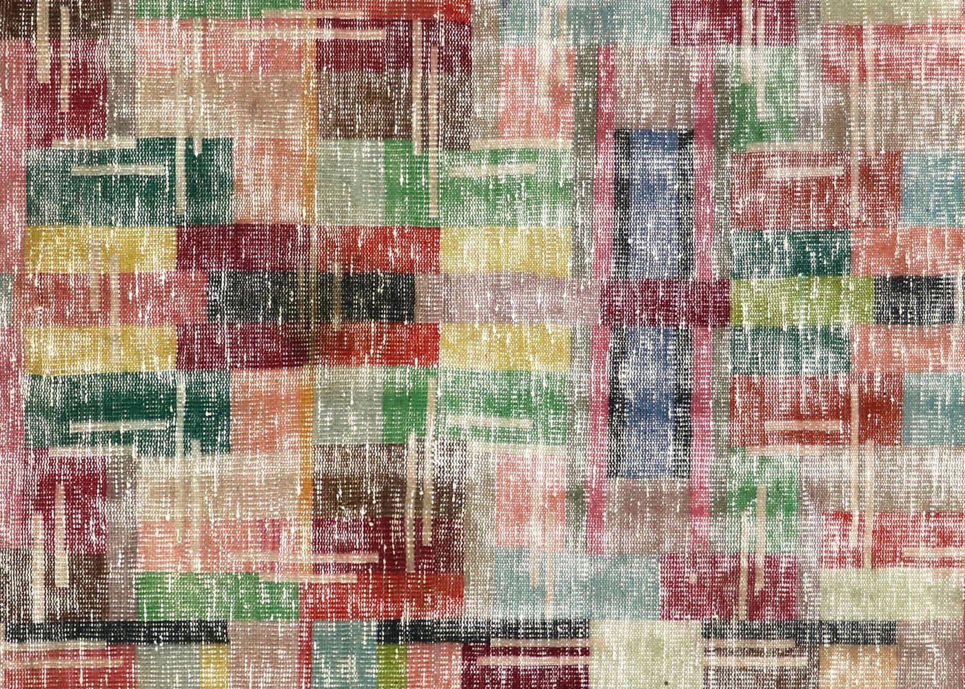 Vintage Turkish Mid-Century-Modern Rug - 4'9" x 10'4" - 180701