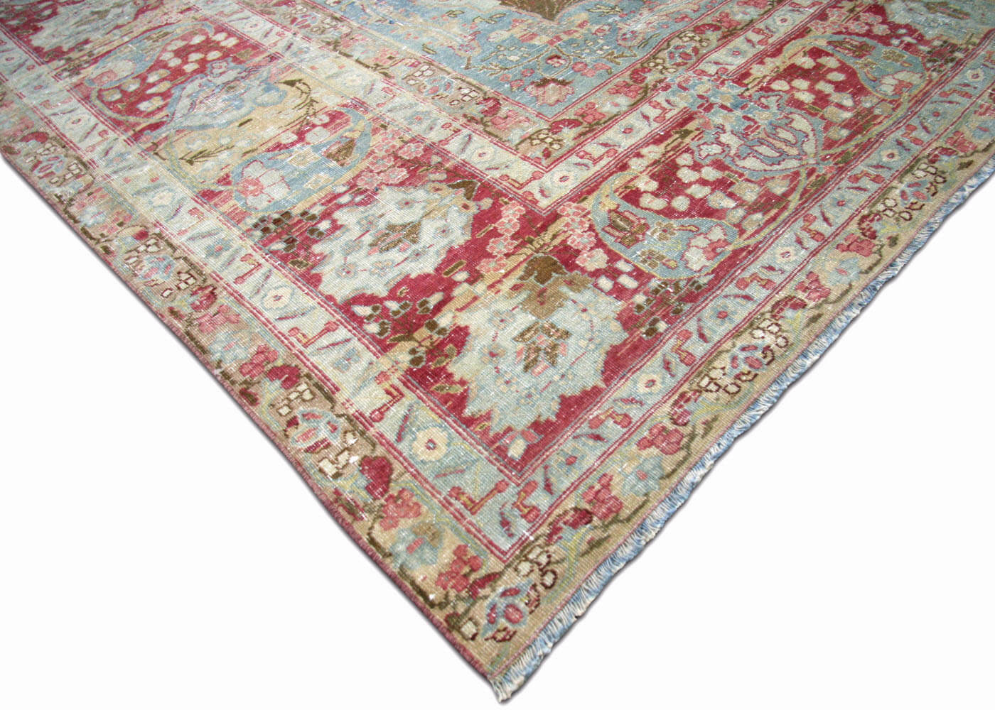 Semi Antique Persian Tabriz Rug - 10'1" x 14' - 180712