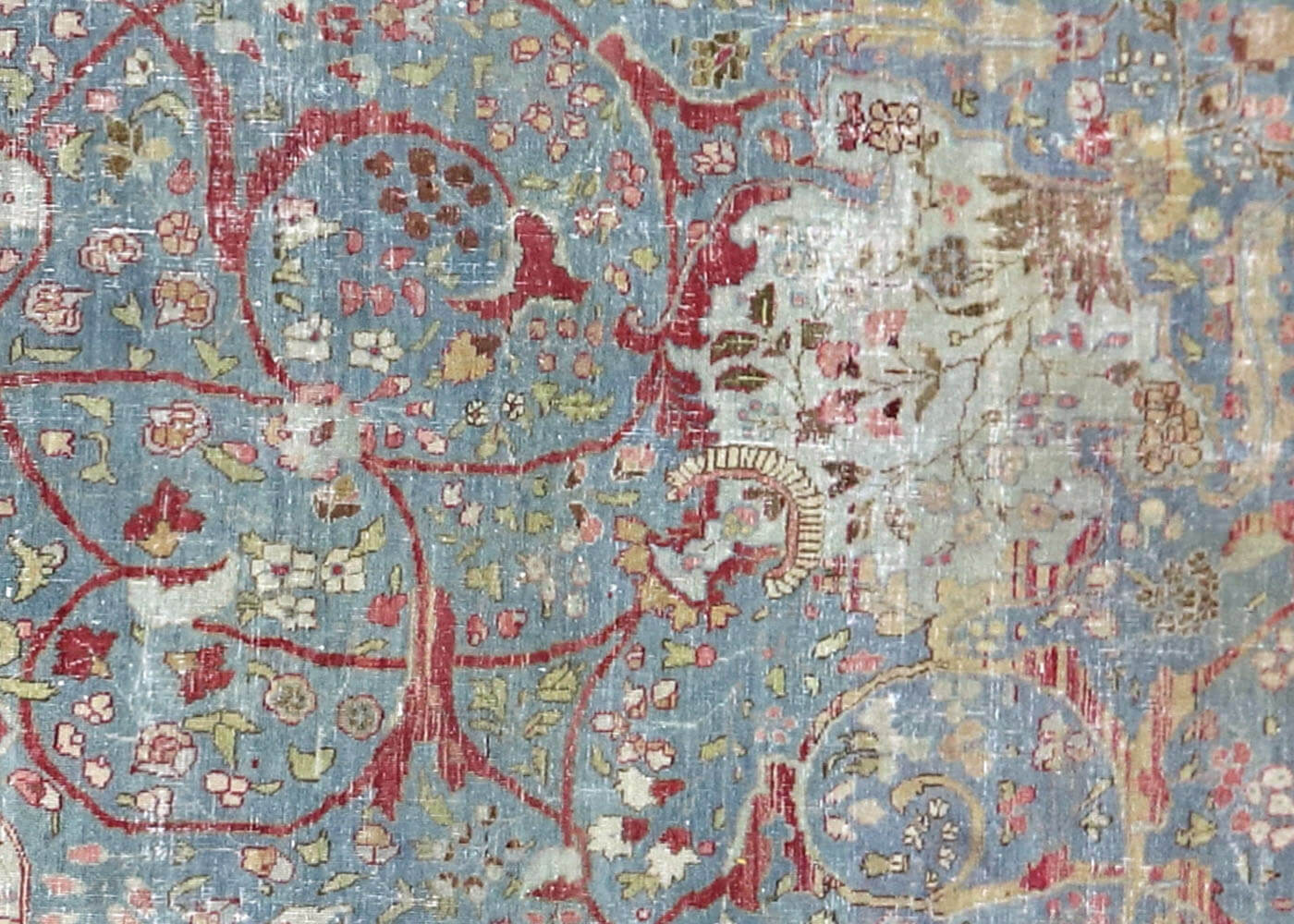 Semi Antique Persian Tabriz Rug - 10'1" x 14' - 180712