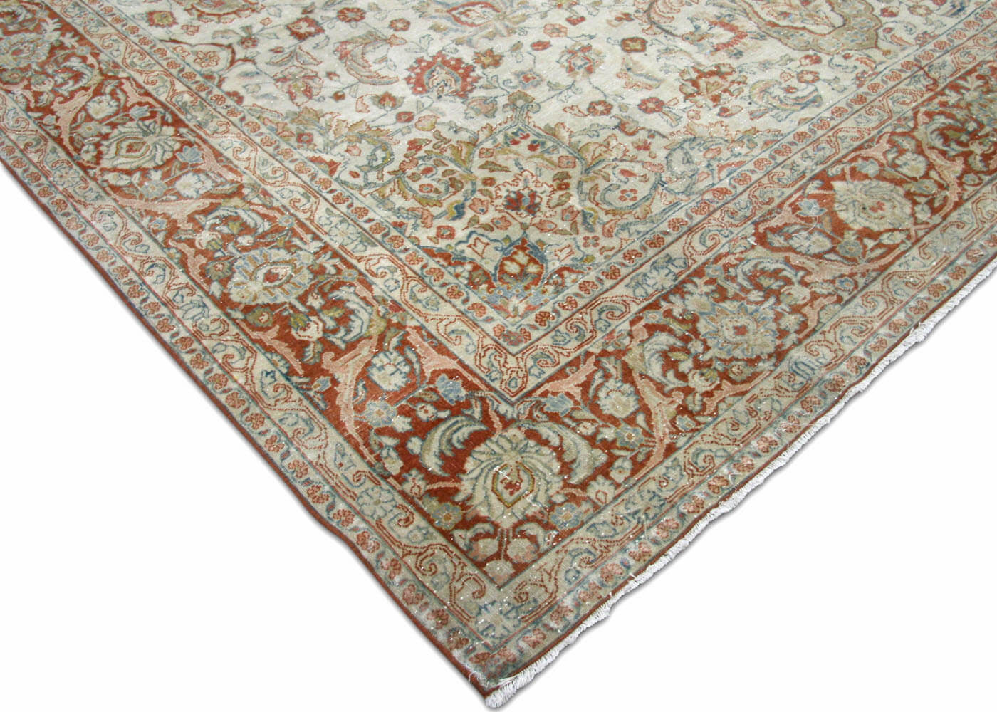 Semi Antique Persian Tabriz Rug - 7'8" x 11'5" - 180715