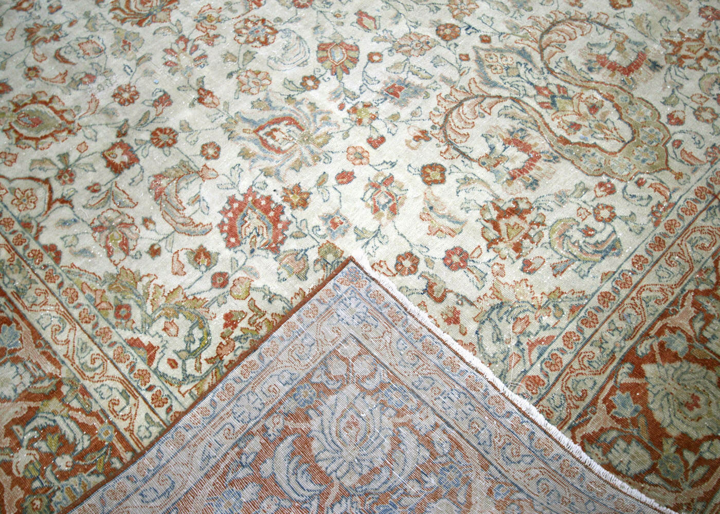 Semi Antique Persian Tabriz Rug - 7'8" x 11'5" - 180715
