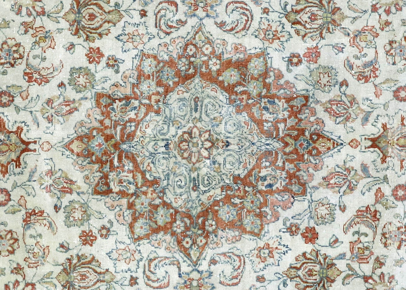 Semi Antique Persian Tabriz Rug - 7'8" x 11'5" - 180715