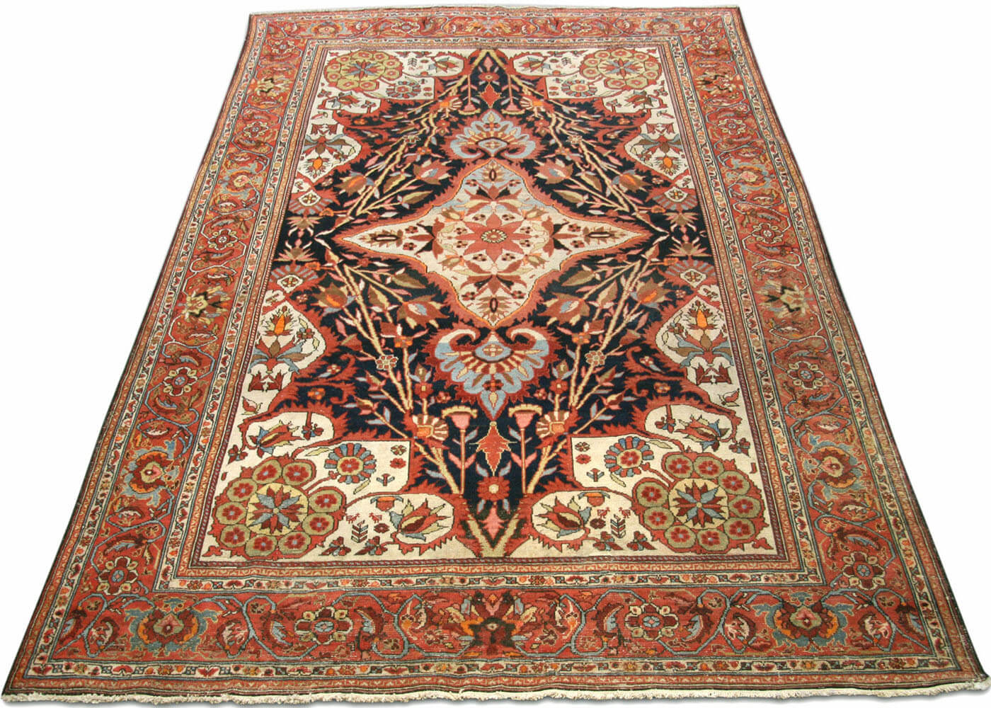 Semi Antique Persian Melayer Rug - 6'11" x 10' - 180722