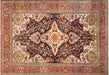 Semi Antique Persian Melayer Rug - 6'11" x 10'