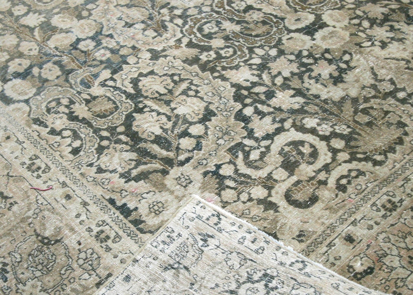 Semi Antique Persian Tabriz Rug - 8'11" x 12'10" - 180733