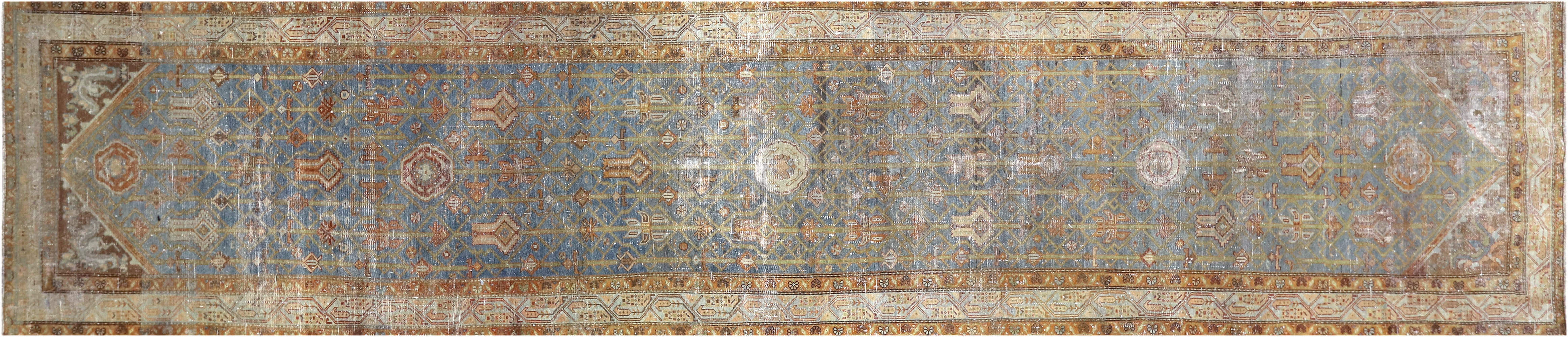 Antique Persian Melayer Runner - 3'6" x 16'10" - 180747