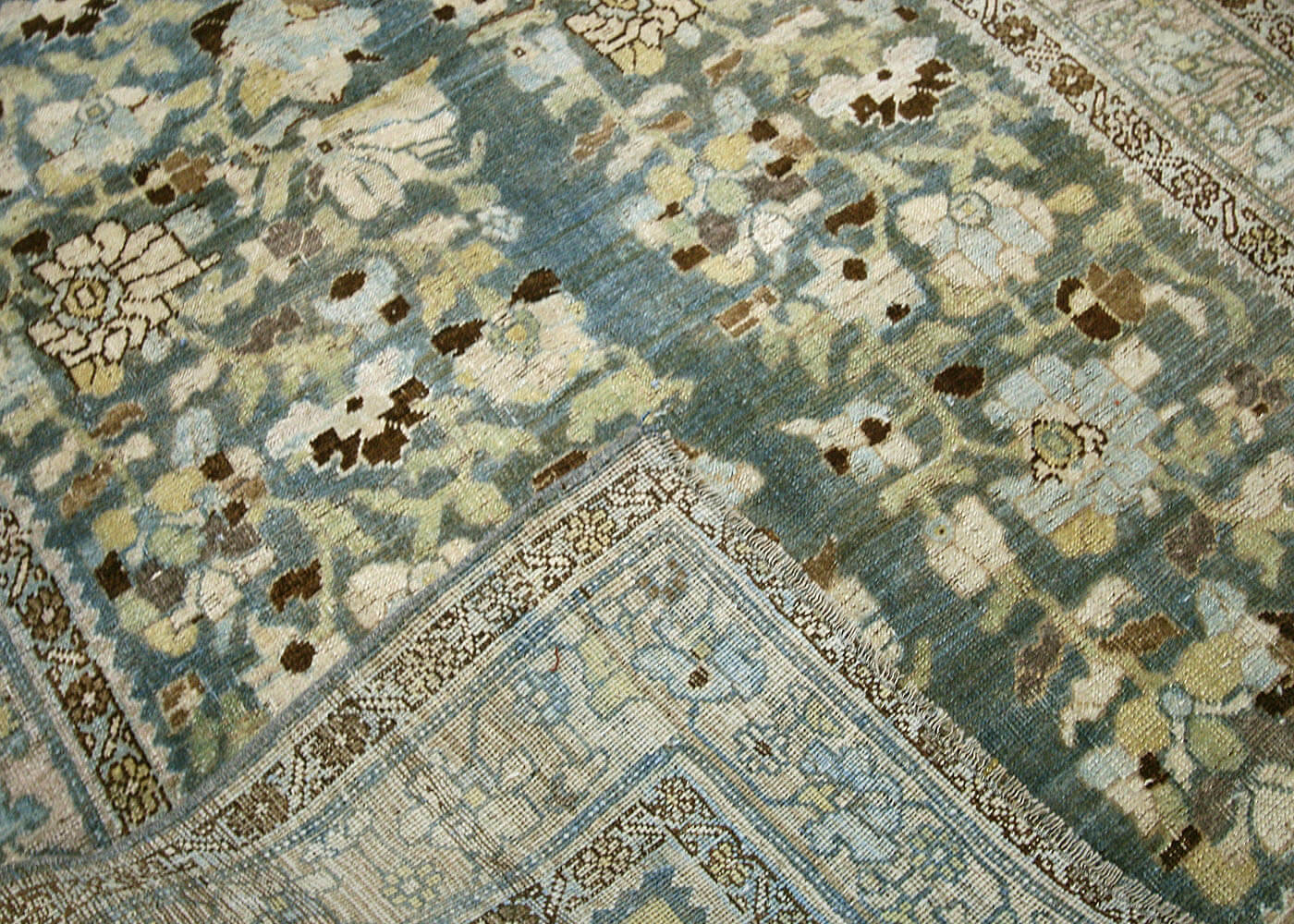Semi Antique Persian Melayer Runner - 3'10" x 12'7" - 180771