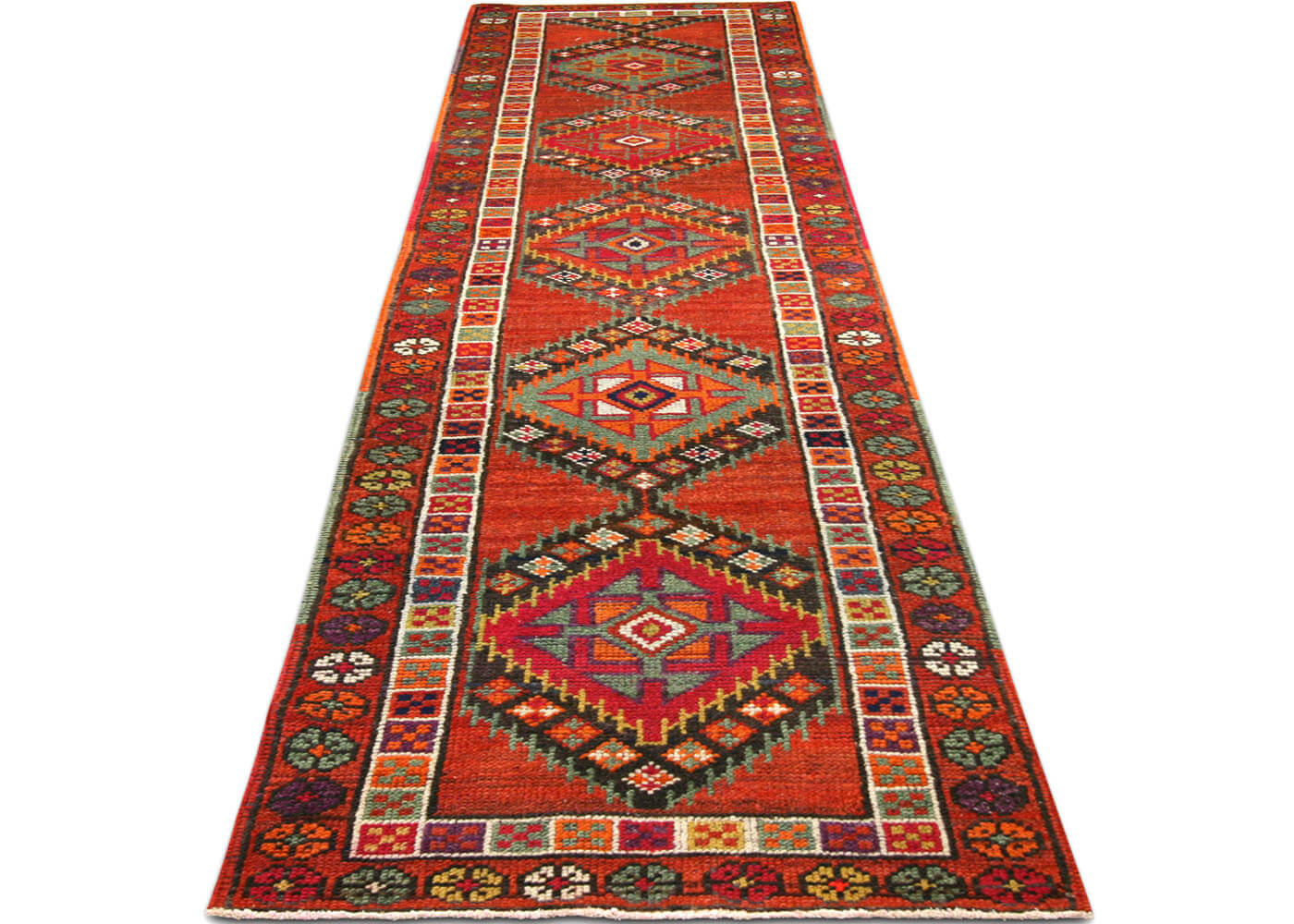 Vintage Turkish Oushak Runner - 2'9" x 11'5" - 190002