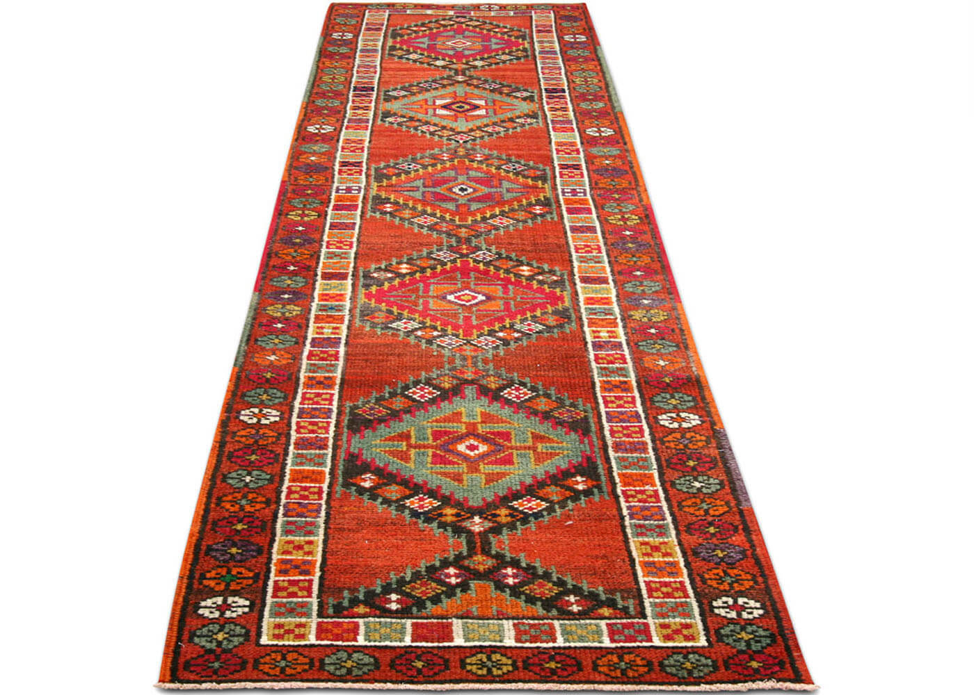 Vintage Turkish Oushak Runner - 2'9" x 11'5" - 190002