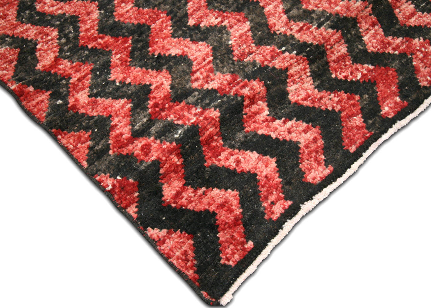 Vintage Turkish Mid-Century-Modern Runner - 2'4" x 10'7" - 190006