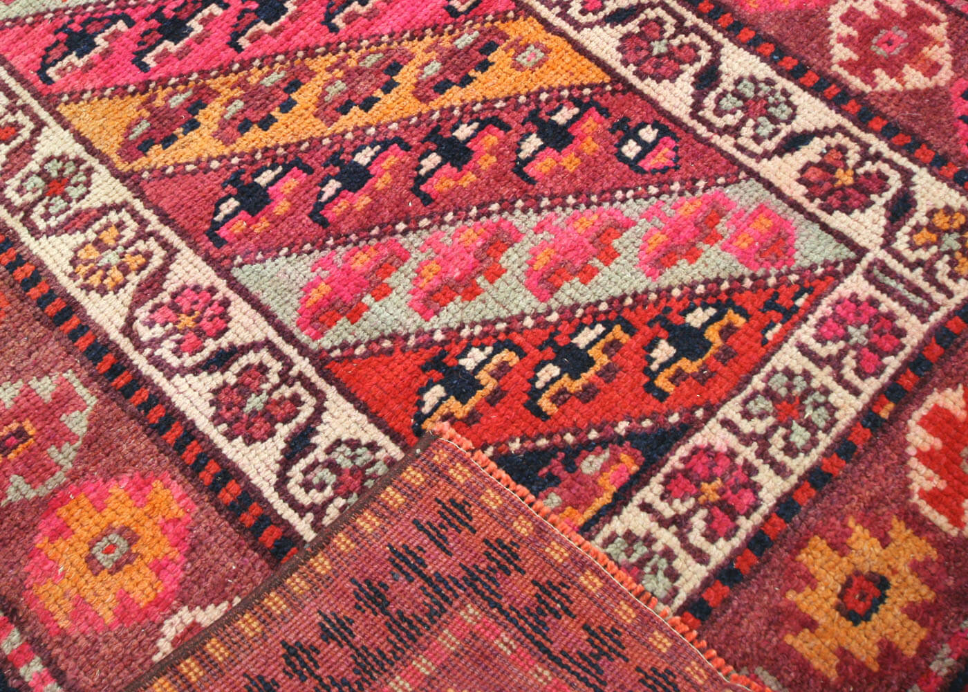 Vintage Turkish Oushak Runner - 3'3" x 13'7" - 190013