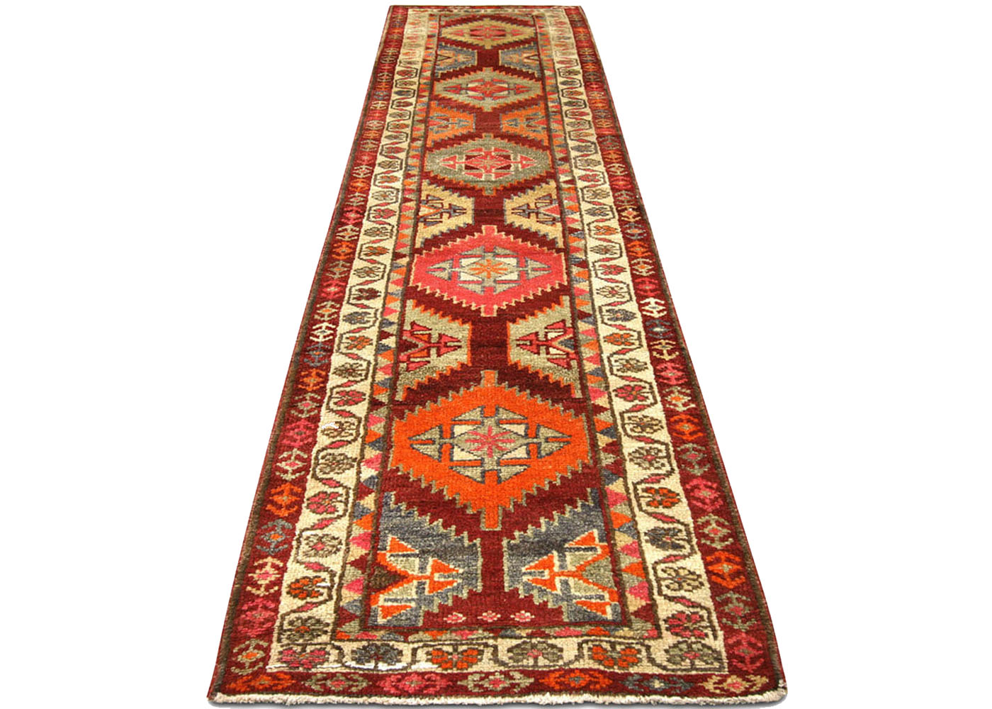 Vintage Turkish Oushak Runner - 2'9" x 11'3" - 190015