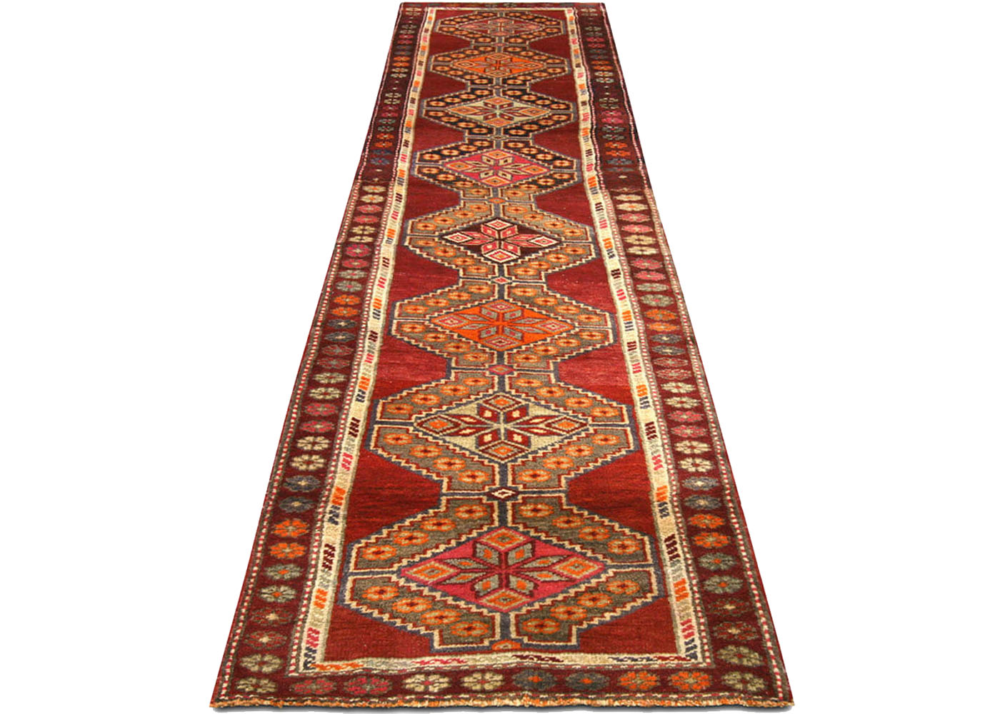 Vintage Turkish Oushak Runner - 2'7" x 12'9" - 190020