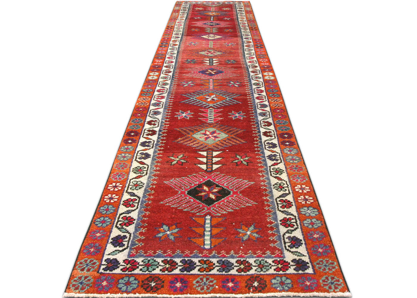 Vintage Turkish Oushak Runner - 2'9" x 12'10" - 190033