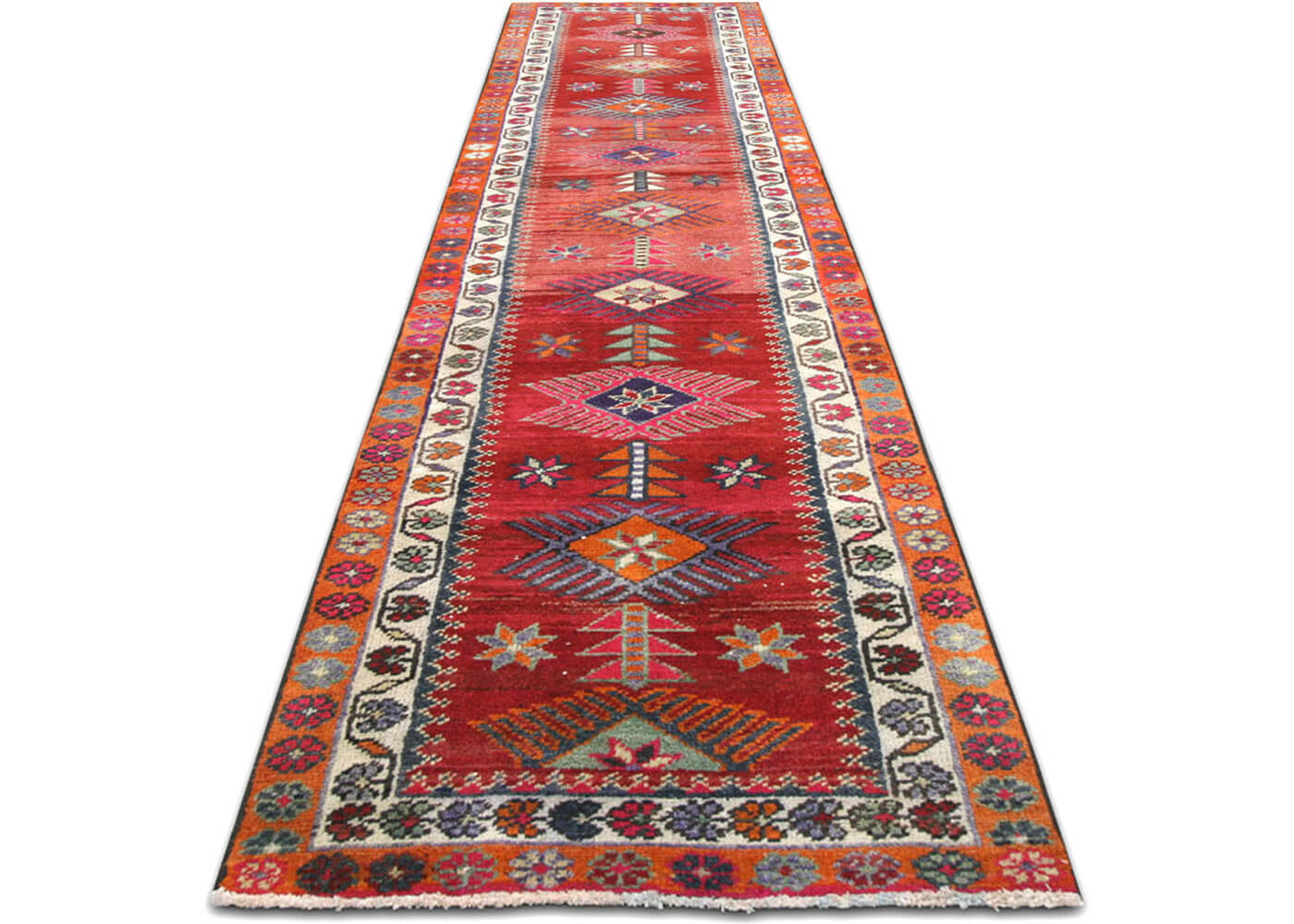Vintage Turkish Oushak Runner - 2'9" x 12'10" - 190033